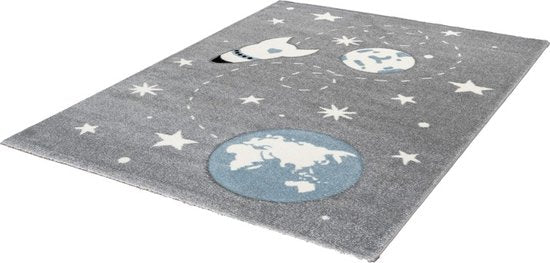 Tapis Enfant Motif Amigo 323 3D - Silver