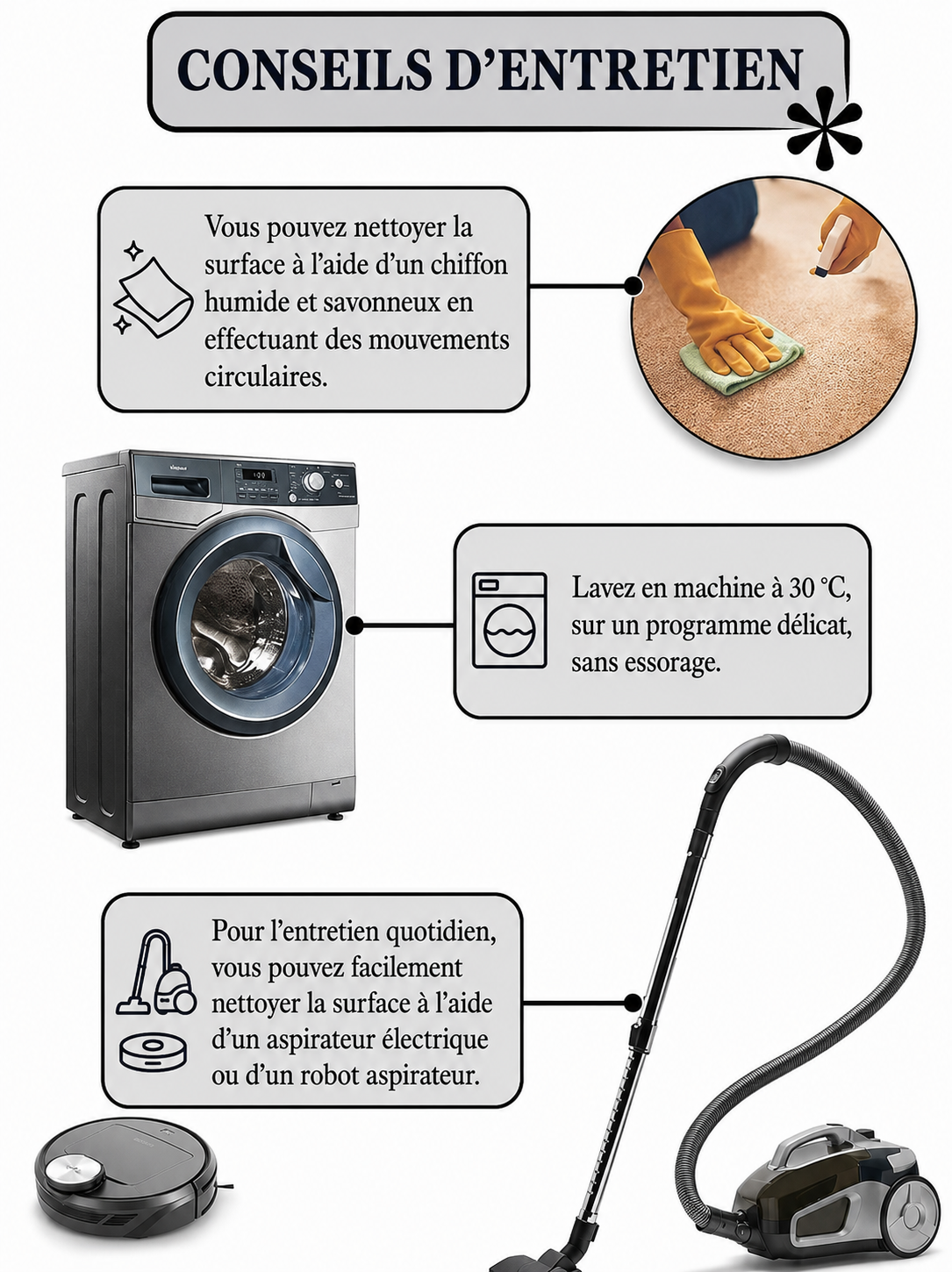 Tapis Passage Relief – Lavable & Antidérapant – Découpe Personnalisée