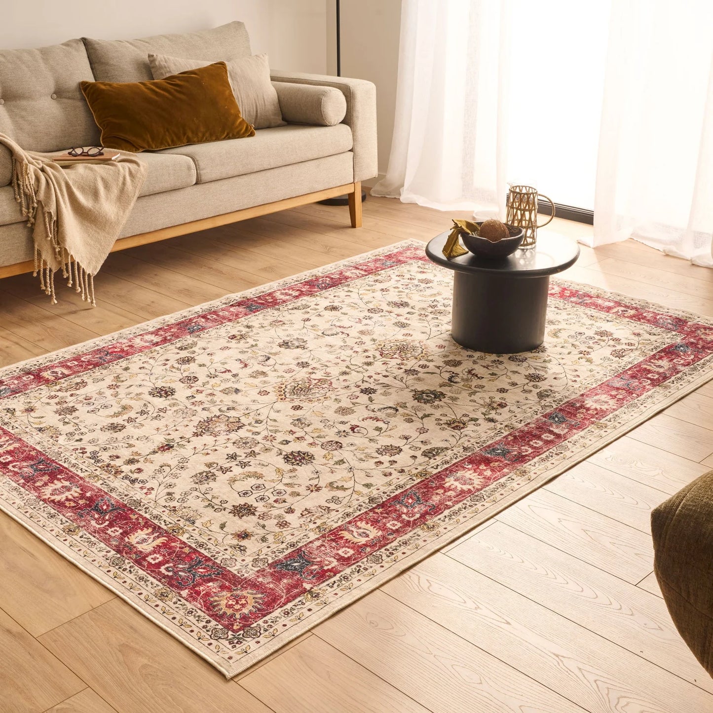 OTTOMAN – Tapis Salon Vintage Beige