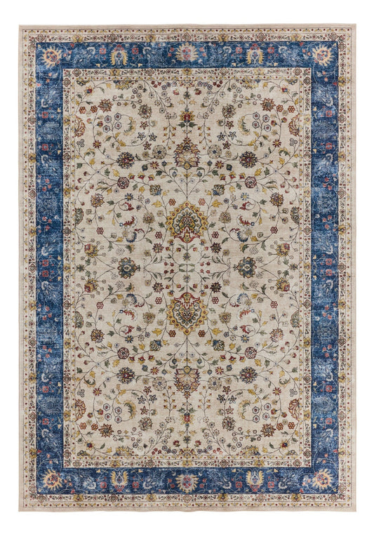 OTTOMAN – Tapis Salon Vintage Bleu