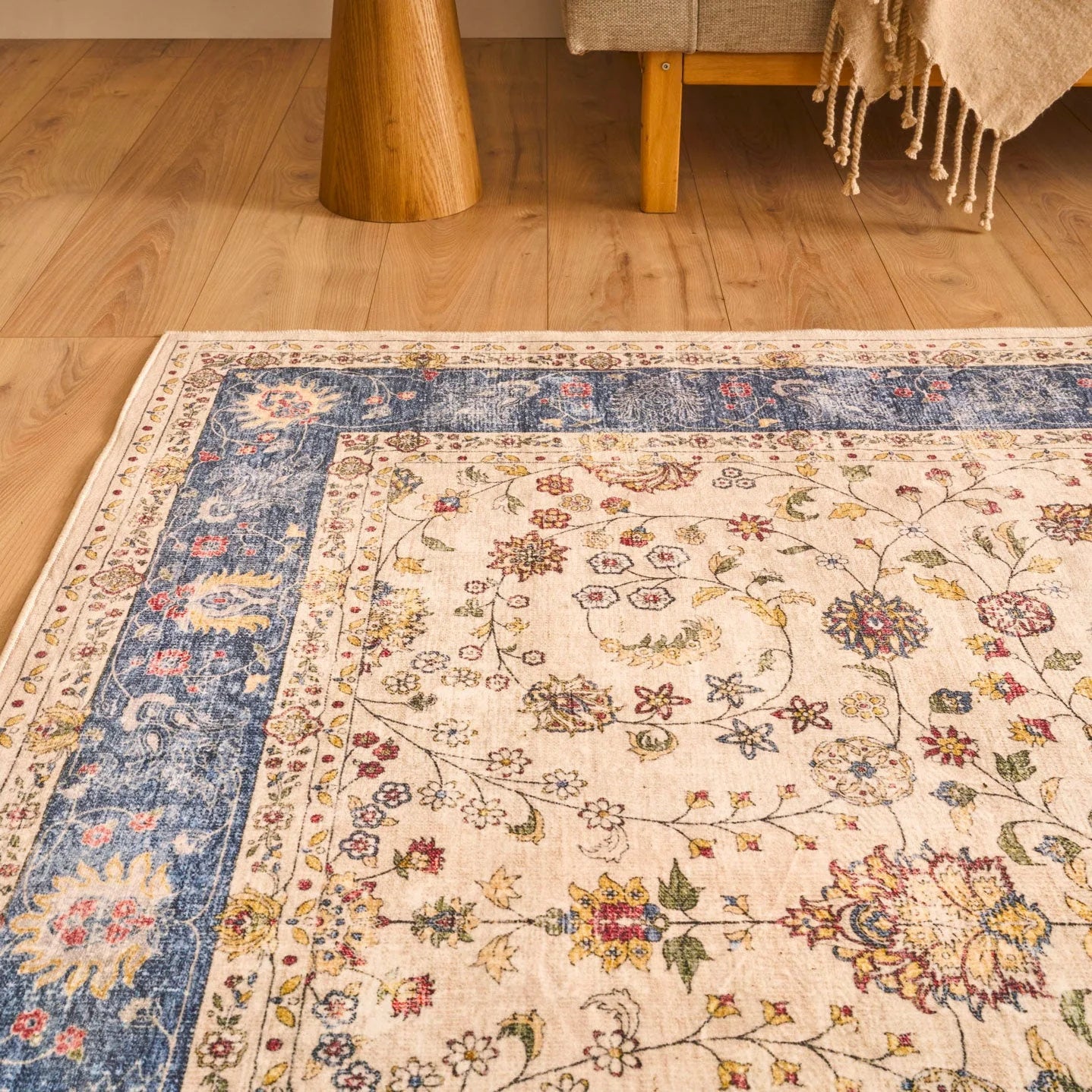 OTTOMAN – Tapis Salon Vintage Bleu