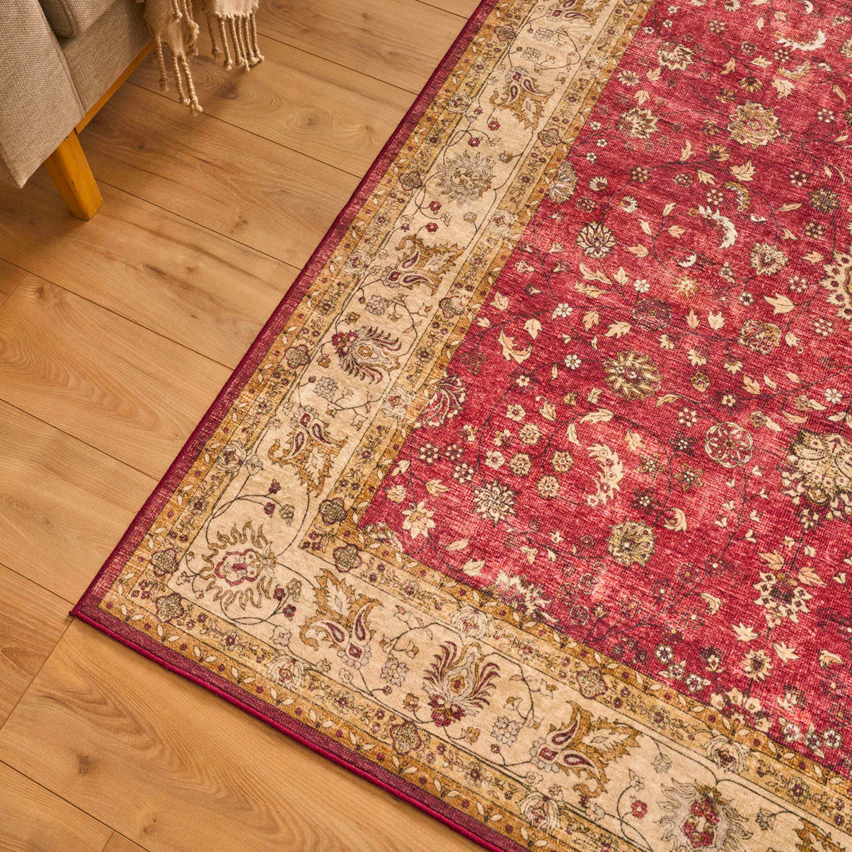 OTTOMAN – Tapis Salon Vintage Rouge
