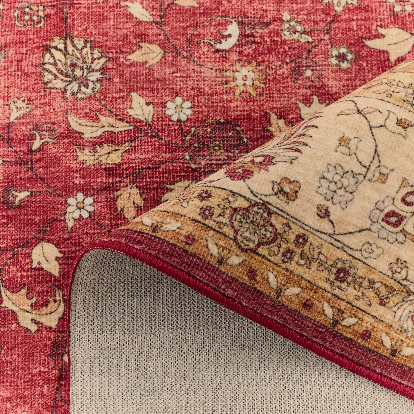 OTTOMAN – Tapis Salon Vintage Rouge