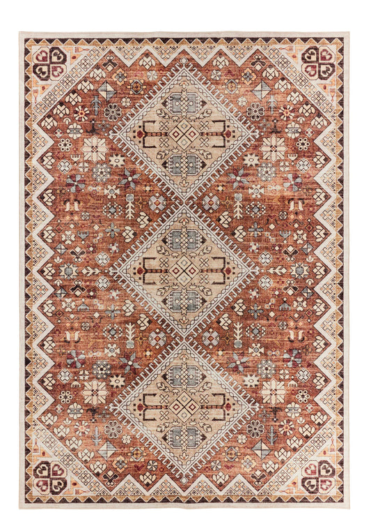 OTTOMAN – Tapis à Motifs Traditionnels Beige
