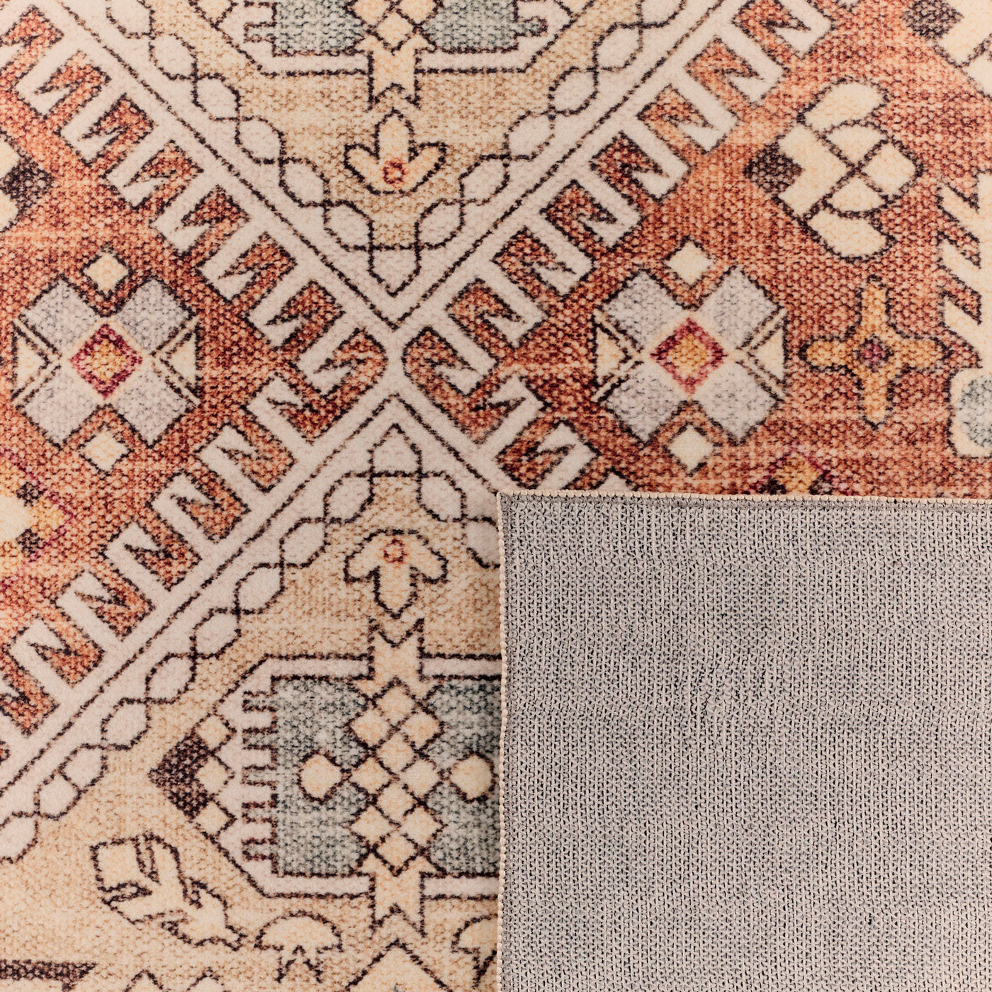 OTTOMAN – Tapis à Motifs Traditionnels Beige