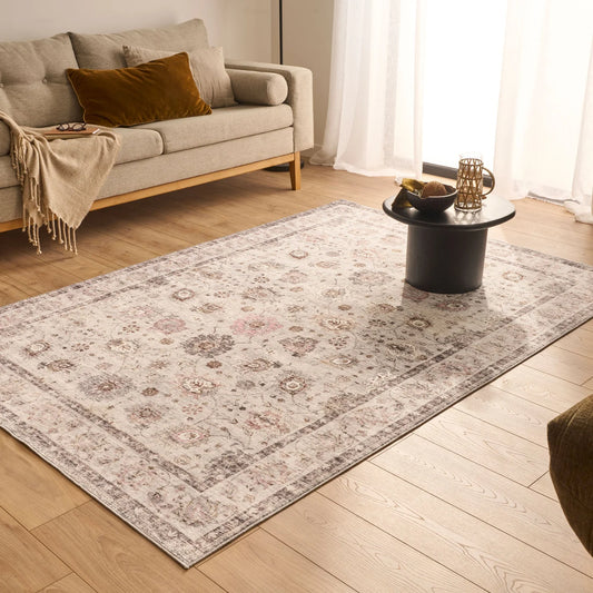 OTTOMAN Eva life – Tapis à Motifs Traditionnels Gris