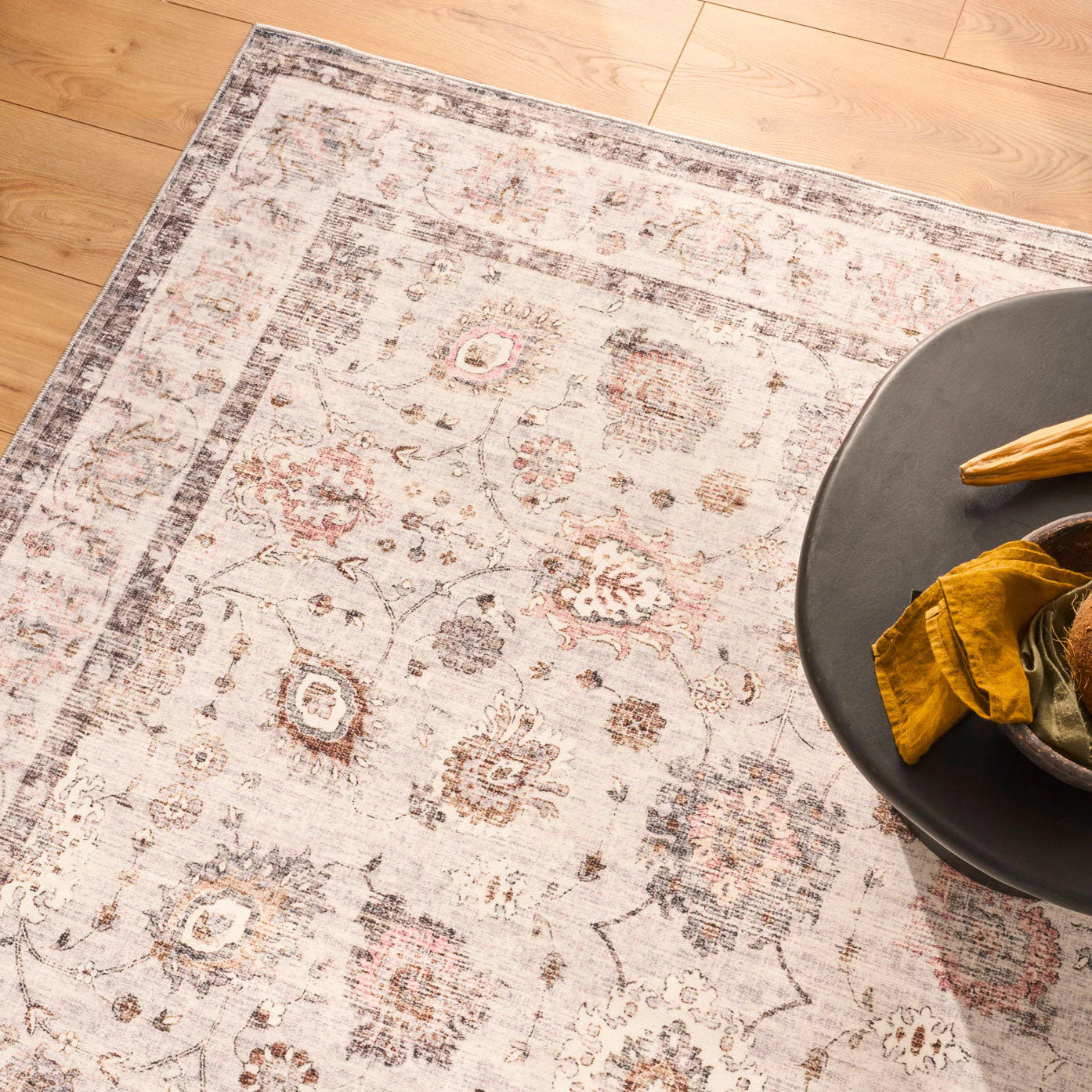 OTTOMAN – Tapis à Motifs Traditionnels Gris
