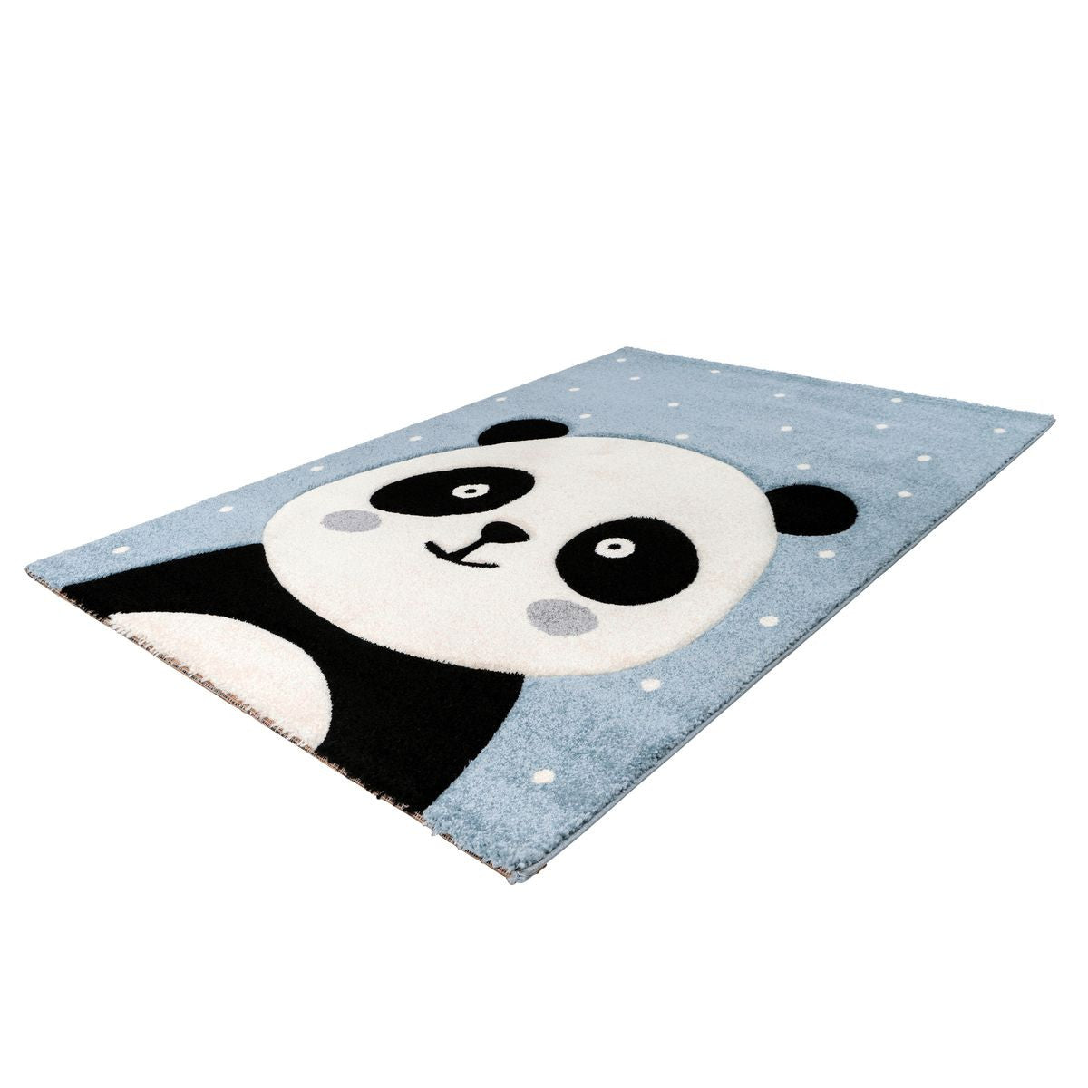 Tapis Enfant Motif Panda 3D - Bleu