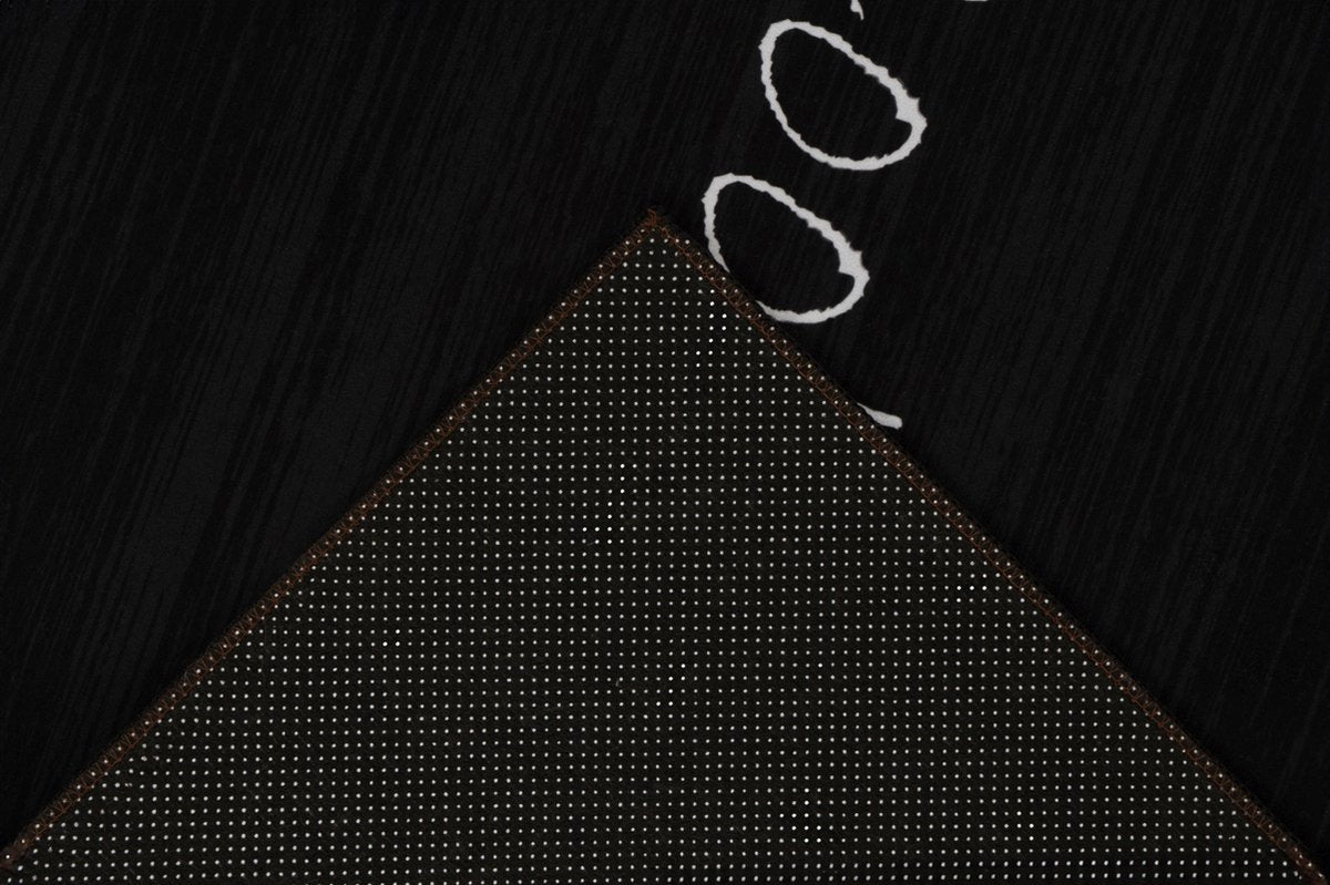 Luna 102 — Tapis de Cuisine Noir | 60 x 180 cm