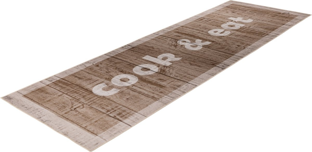 Luna 106 — Tapis de Cuisine Beige | 60 x 180 cm