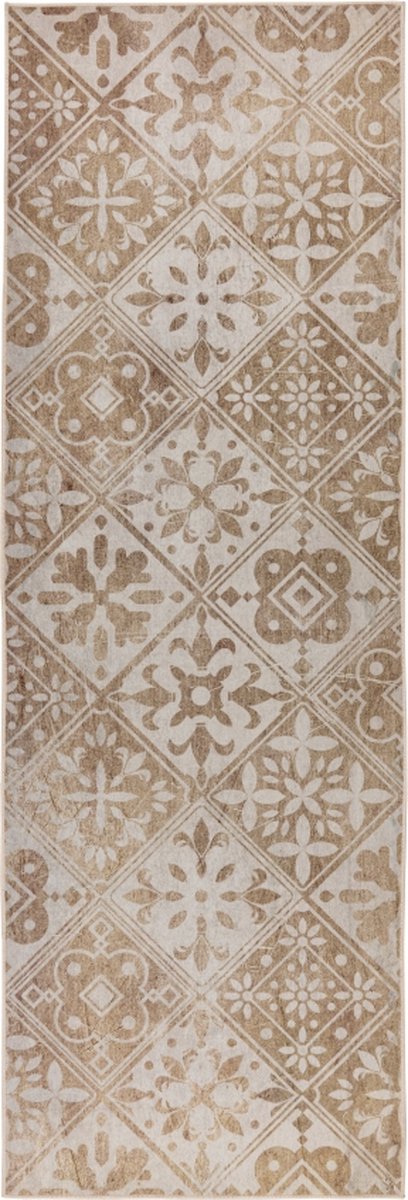 Luna 107 — Tapis de Cuisine Beige | 60 x 180 cm